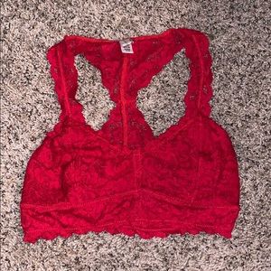 Red bralette